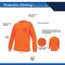 Ge Hi-Vis Long Sleeve T-Shirt, Birdseye Knit Polyester, Orange, S GS108OS - alternate 3